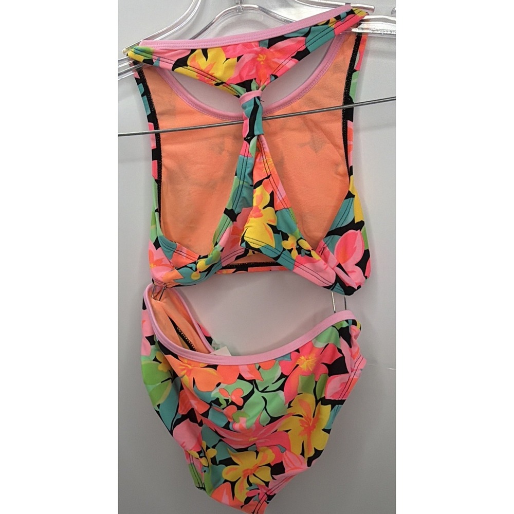 Cat and Jack Girls Floral 2 Piece Bikini Set Size MEDIUM 8 New with Tags - Picture 10 of 15